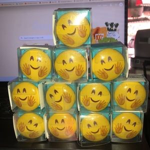 Lot of 12 Modern Design Ceramic Emoji Kids Drawer